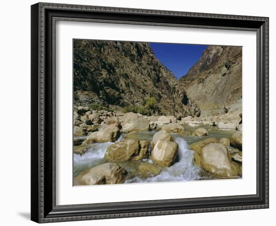 River in the Khyber Pass, Afghanistan-Christina Gascoigne-Framed Photographic Print