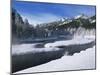 River in Winter, Refuge Point, West Yellowstone, Montana, USA-Alison Wright-Mounted Photographic Print