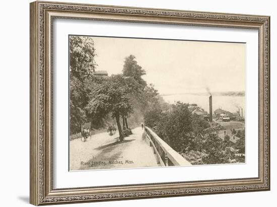 River Landing, Natchez, Mississippi-null-Framed Art Print