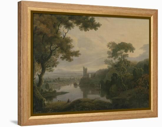 River Landscape, 1773-George the Elder Barret-Framed Premier Image Canvas