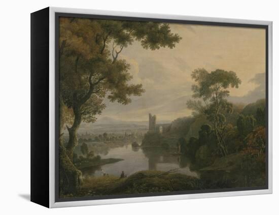 River Landscape, 1773-George the Elder Barret-Framed Premier Image Canvas