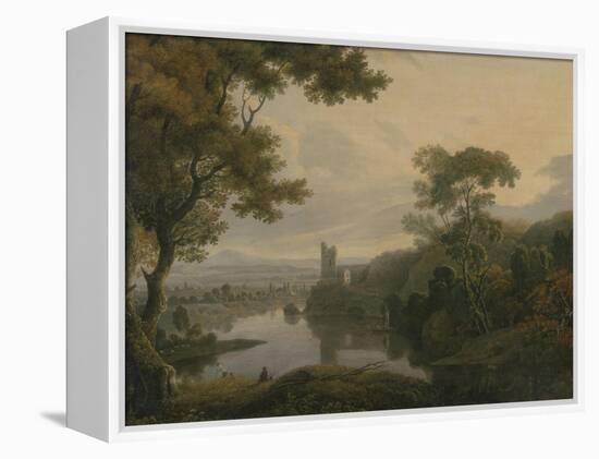 River Landscape, 1773-George the Elder Barret-Framed Premier Image Canvas