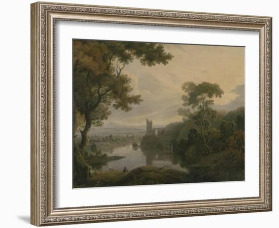 River Landscape, 1773-George the Elder Barret-Framed Giclee Print