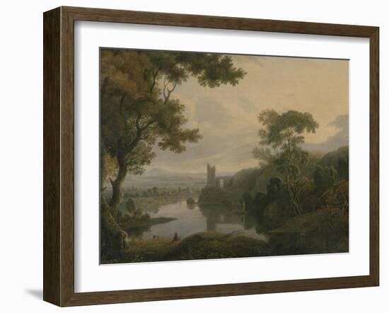 River Landscape, 1773-George the Elder Barret-Framed Giclee Print