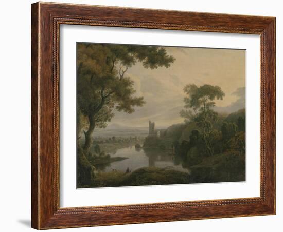 River Landscape, 1773-George the Elder Barret-Framed Giclee Print