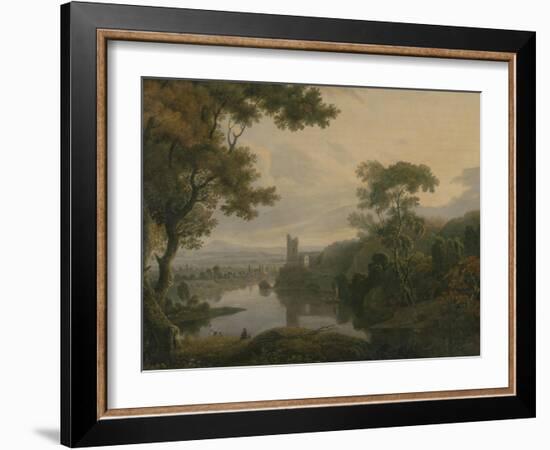 River Landscape, 1773-George the Elder Barret-Framed Giclee Print