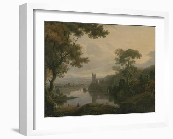 River Landscape, 1773-George the Elder Barret-Framed Giclee Print