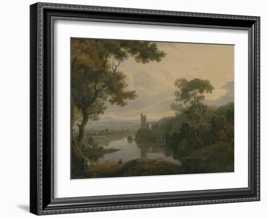 River Landscape, 1773-George the Elder Barret-Framed Giclee Print