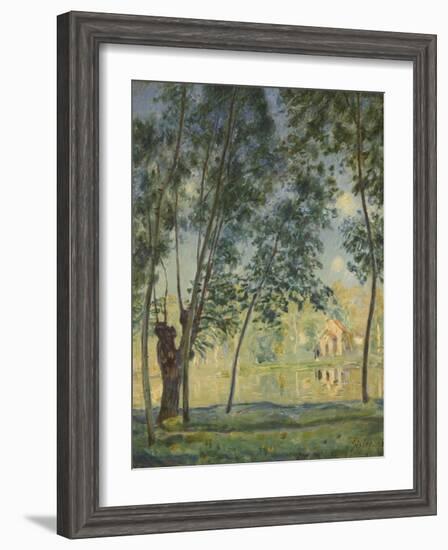 River Landscape, 1890-Alfred Sisley-Framed Giclee Print