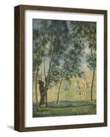 River Landscape, 1890-Alfred Sisley-Framed Giclee Print