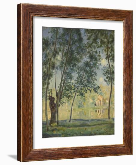 River Landscape, 1890-Alfred Sisley-Framed Giclee Print