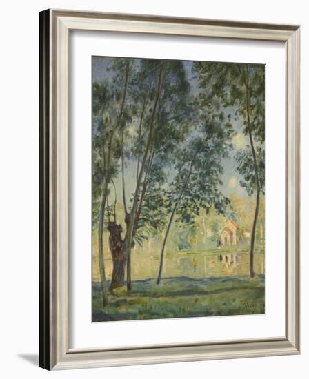 River Landscape, 1890-Alfred Sisley-Framed Giclee Print