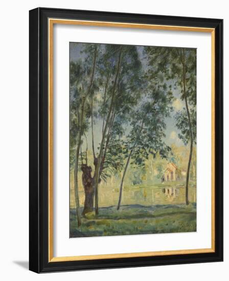 River Landscape, 1890-Alfred Sisley-Framed Giclee Print