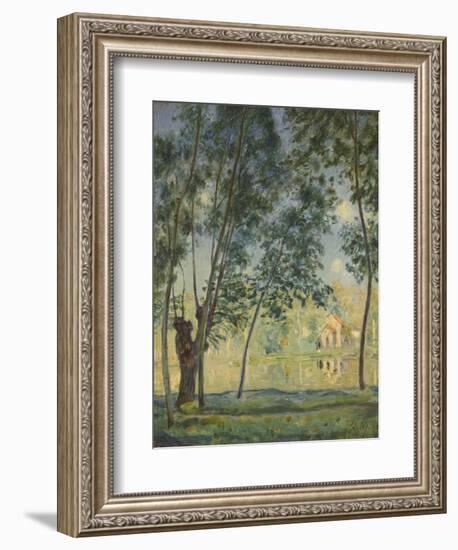 River Landscape, 1890-Alfred Sisley-Framed Giclee Print