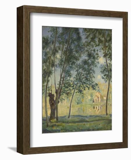 River Landscape, 1890-Alfred Sisley-Framed Giclee Print