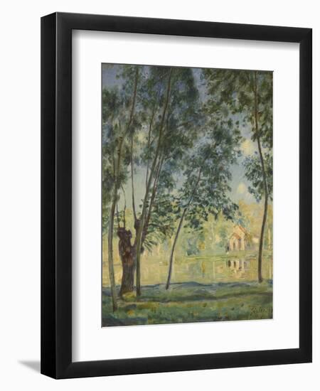 River Landscape, 1890-Alfred Sisley-Framed Giclee Print