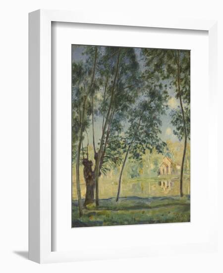 River Landscape, 1890-Alfred Sisley-Framed Giclee Print