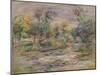 River Landscape (Blues) (Oil on Canvas)-Pierre Auguste Renoir-Mounted Giclee Print