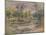 River Landscape (Blues) (Oil on Canvas)-Pierre Auguste Renoir-Mounted Giclee Print