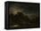 River landscape by Moonlight by Aert van der Neer-Aert van der Neer-Framed Premier Image Canvas