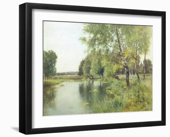 River Landscape in Summer-Ernest Parton-Framed Giclee Print