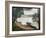 River Landscape with a Boat-Georges Seurat-Framed Giclee Print