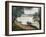 River Landscape with a Boat-Georges Seurat-Framed Giclee Print