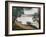 River Landscape with a Boat-Georges Seurat-Framed Giclee Print