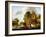 River Landscape with Peasants Near a Castle-Claes Molenaer-Framed Giclee Print
