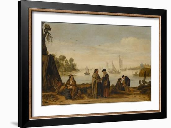 River Landscape-Arent Arentsz-Framed Art Print