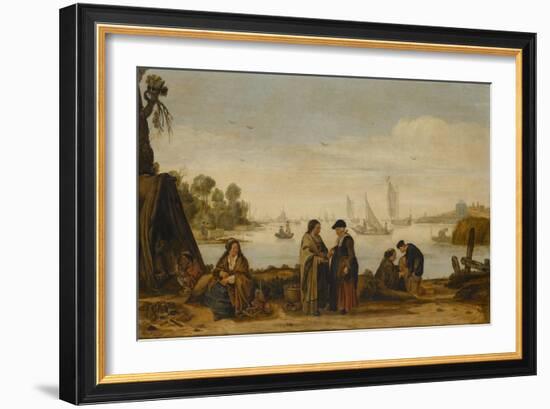 River Landscape-Arent Arentsz-Framed Art Print