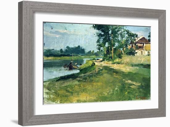 River Landscape-Ezechiele Acerbi-Framed Giclee Print