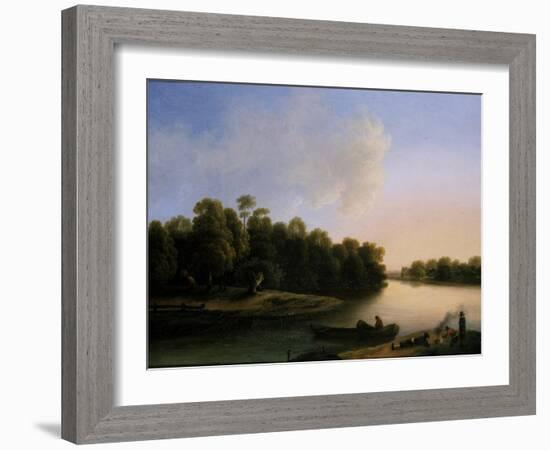 River Landscape-Otto Wagner-Framed Giclee Print