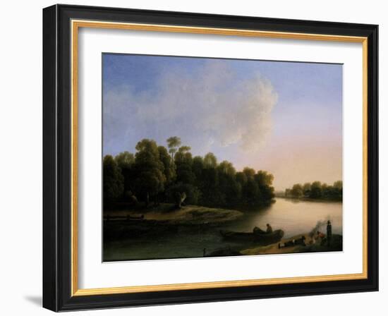 River Landscape-Otto Wagner-Framed Giclee Print