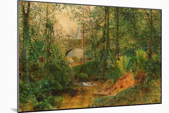 River Landscape-John Atkinson Grimshaw-Mounted Giclee Print