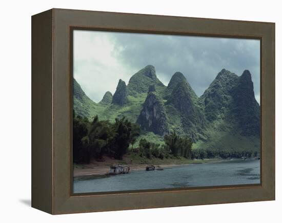 River Li Between Gweilin and Yangshuo in Guangxi Province, China-Woolfitt Adam-Framed Premier Image Canvas