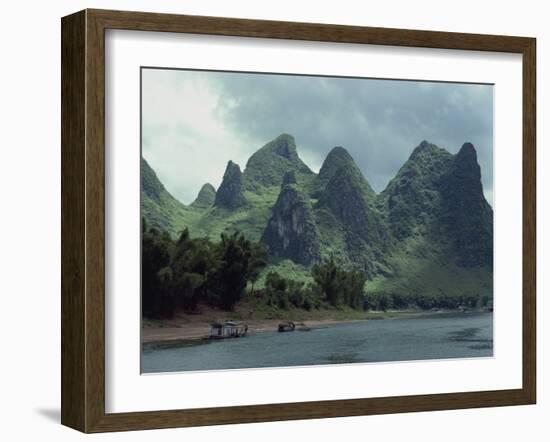 River Li Between Gweilin and Yangshuo in Guangxi Province, China-Woolfitt Adam-Framed Photographic Print