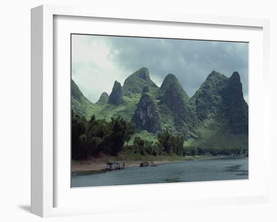 River Li Between Gweilin and Yangshuo in Guangxi Province, China-Woolfitt Adam-Framed Photographic Print