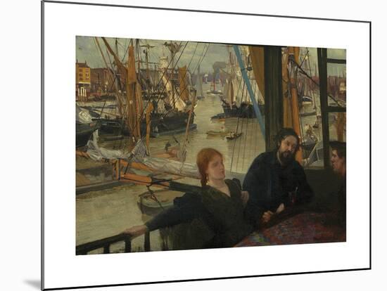 River Life in Wapping-James McNeill Whistler-Mounted Premium Giclee Print