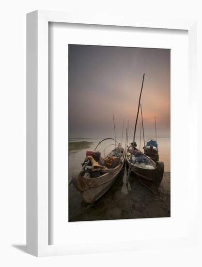 River Life, Irrawaddy River, Manadalay, Myanmar (Burma), Asia-Colin Brynn-Framed Photographic Print