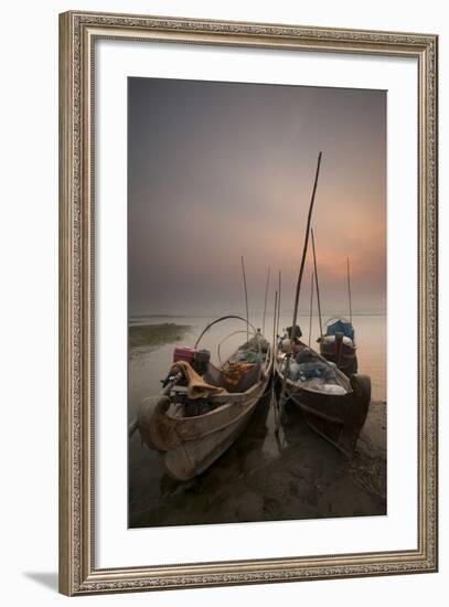 River Life, Irrawaddy River, Manadalay, Myanmar (Burma), Asia-Colin Brynn-Framed Photographic Print