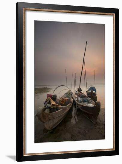 River Life, Irrawaddy River, Manadalay, Myanmar (Burma), Asia-Colin Brynn-Framed Photographic Print