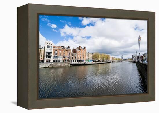 River Liffey Flowing Through Dublin, Republic of Ireland-Michael Runkel-Framed Premier Image Canvas