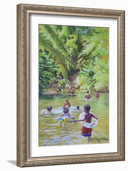 River Lime Sublime, 2020, (oil on canvas)-Colin Bootman-Framed Giclee Print