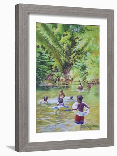 River Lime Sublime, 2020, (oil on canvas)-Colin Bootman-Framed Giclee Print