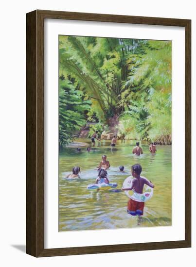 River Lime Sublime, 2020, (oil on canvas)-Colin Bootman-Framed Giclee Print