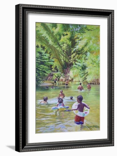 River Lime Sublime, 2020, (oil on canvas)-Colin Bootman-Framed Giclee Print