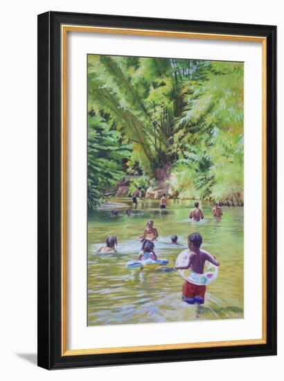 River Lime Sublime, 2020, (oil on canvas)-Colin Bootman-Framed Giclee Print