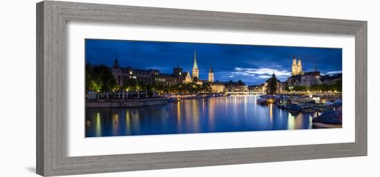 River Limmat, Zurich, Switzerland-Jon Arnold-Framed Photographic Print
