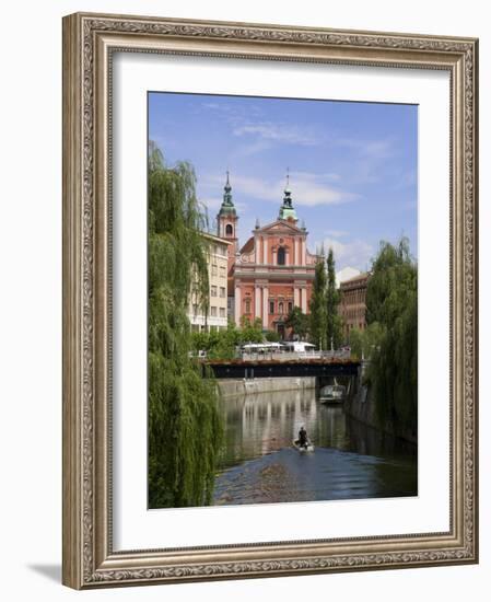 River Ljubljanica, Ljubljana, Slovenia, Europe-Lawrence Graham-Framed Photographic Print